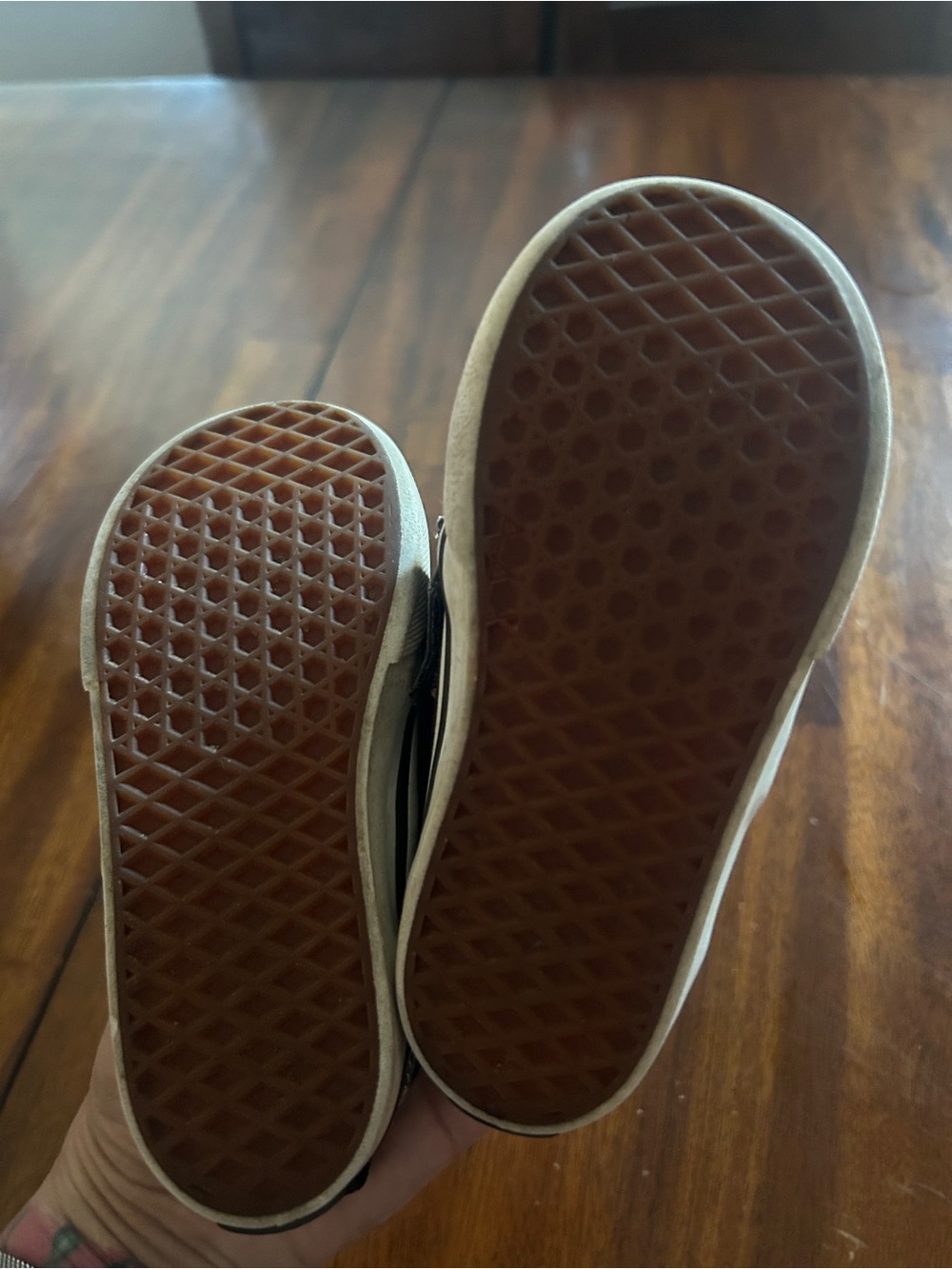 Vans Kids Checkerboard Slip-On Sneakers in Black and White - Picture 2 of 9
